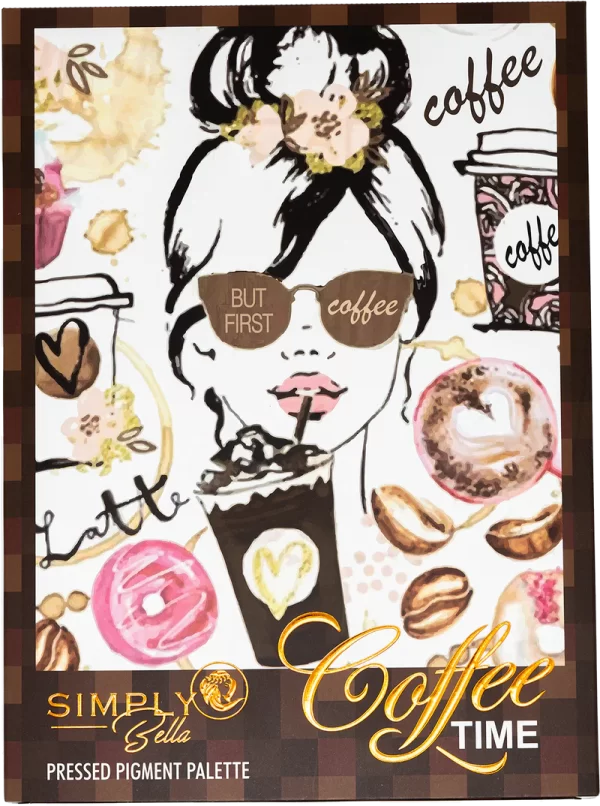 Paleta de sombras de ojos Coffee Time - 47 tonos - Simply Bella - 81.5g