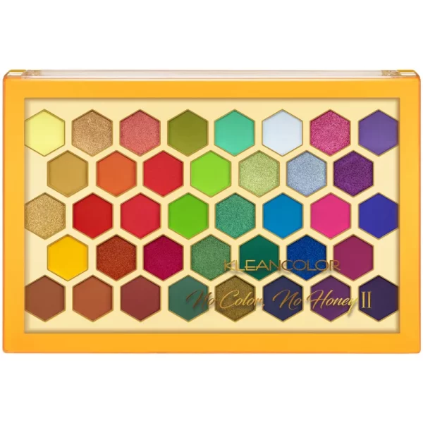 Paleta Sombras No Color - No Honey II - Kleancolor - 38 tonos - 49.4g - Imagen 2