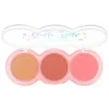 Paleta de Rubores Treble Flush Blus Trio - Bh618-02 Nice & Spiced - Kleancolor - 7.5g